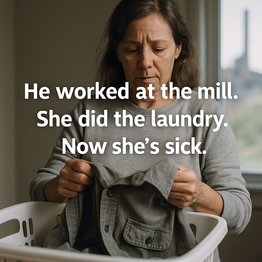 asbestos from mill work clothes
