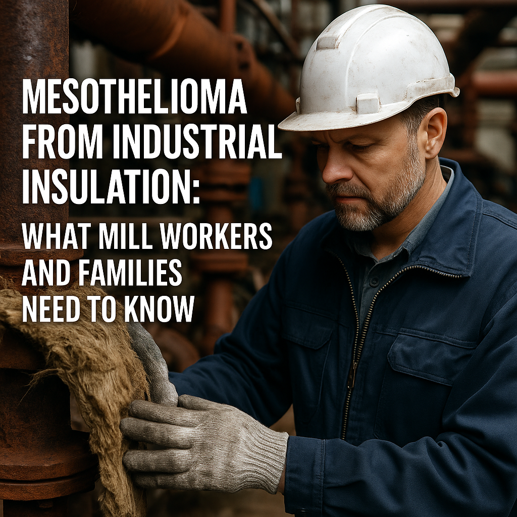 Mesothelioma from industrial insulation