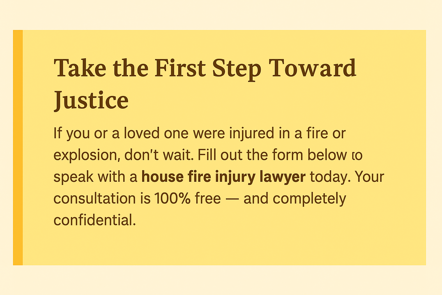 House Fire Injury Lawyer