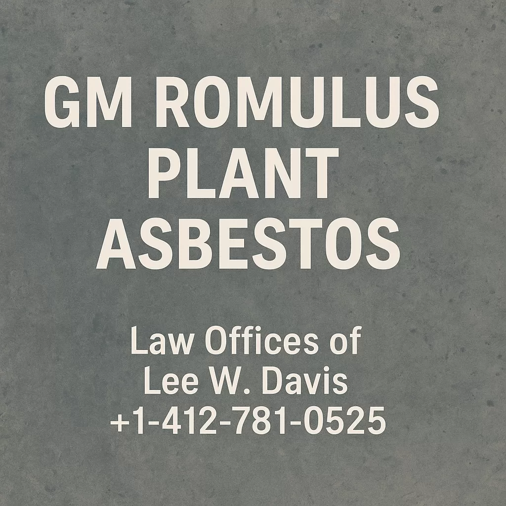 GM Romulus Plant Asbestos