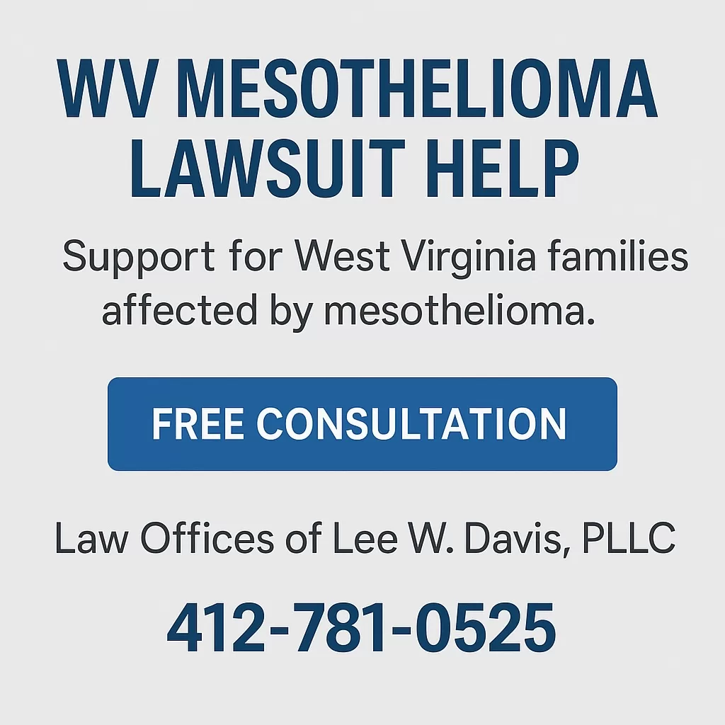 WV Mesothelioma Lawsuit Help