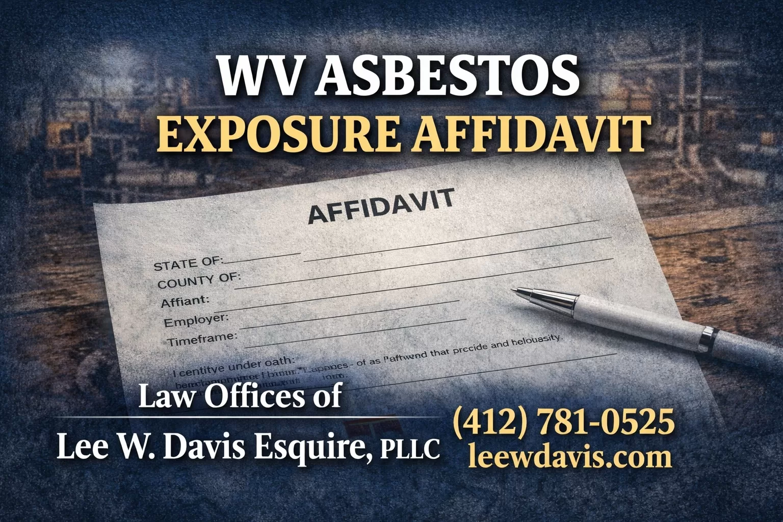 WV Asbestos Exposure Affidavit